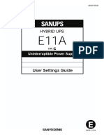 E11A User Setting Guide
