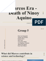 Marcos Era - Death of Ninoy Aquino: Science, Technology and Society