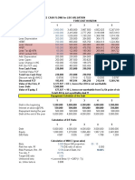 CALCULATION OF FREE CASH FLOWS for LBO VALUATION