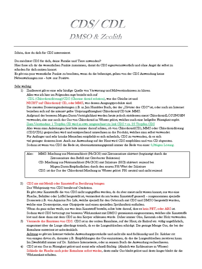 CDS Anleitung | PDF