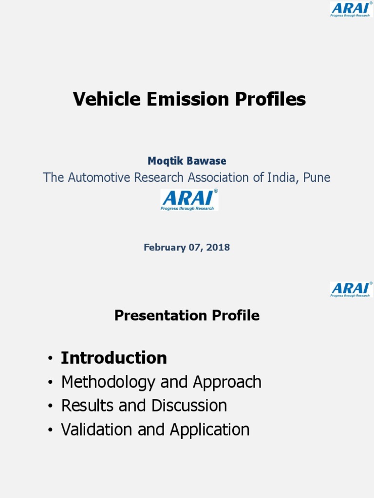 Vehicle Emission Profiles Analysis | PDF | Exhaust Gas | Air Pollution