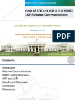 Performance Analysis of AFD and LCR in 3-D MIMO Channels For LAP Airborne Communications