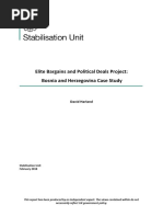 Elite Bargains and Political Deals Project: Bosnia and Herzegovina Case Study