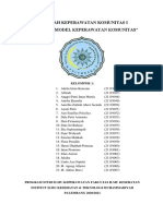 Makalah Keperawatan Komunitas Teori Dan Model Keperawatan Komunitas