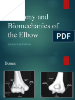 Anatomy and Biomechanics of The Elbow: Taufan H Dewangga