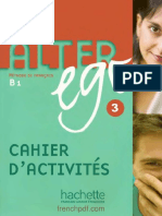 Cahier d’Activités Alter Ego 3 Méthode de Français B1