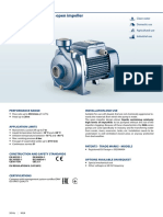 Centrifugal Pumps With Open Impeller: Installation and Use Performance Range