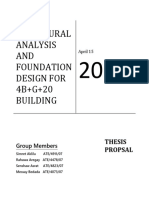 Structural Analysis AND Foundation Design For 4B+G+20 Building
