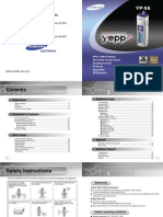 samsung yp-55 manual