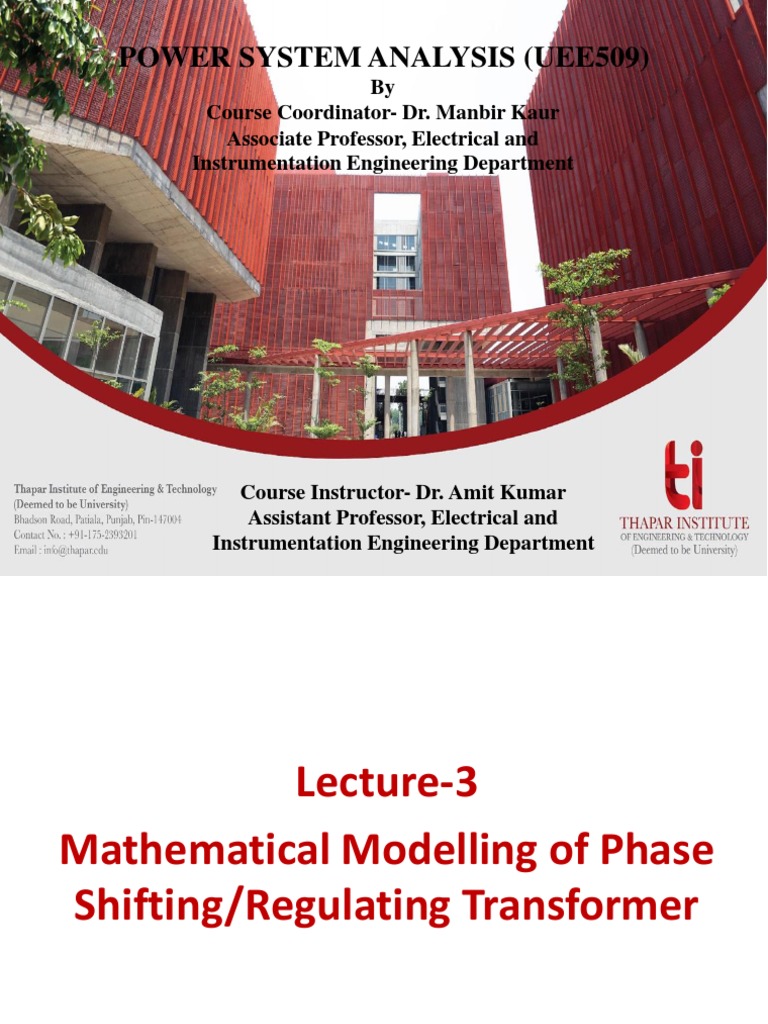 Modelling Phase Shifting Transformers | PDF | Applied Mathematics ...