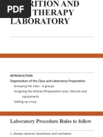 Nutrition and Diet Therapy Laboratory