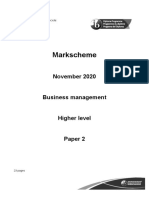 Business Management Paper 2 HL Markscheme