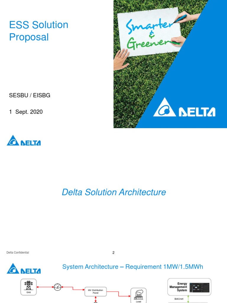 BESS Delta Proposal - ESS Project - 20200901 | PDF | Alternating ...