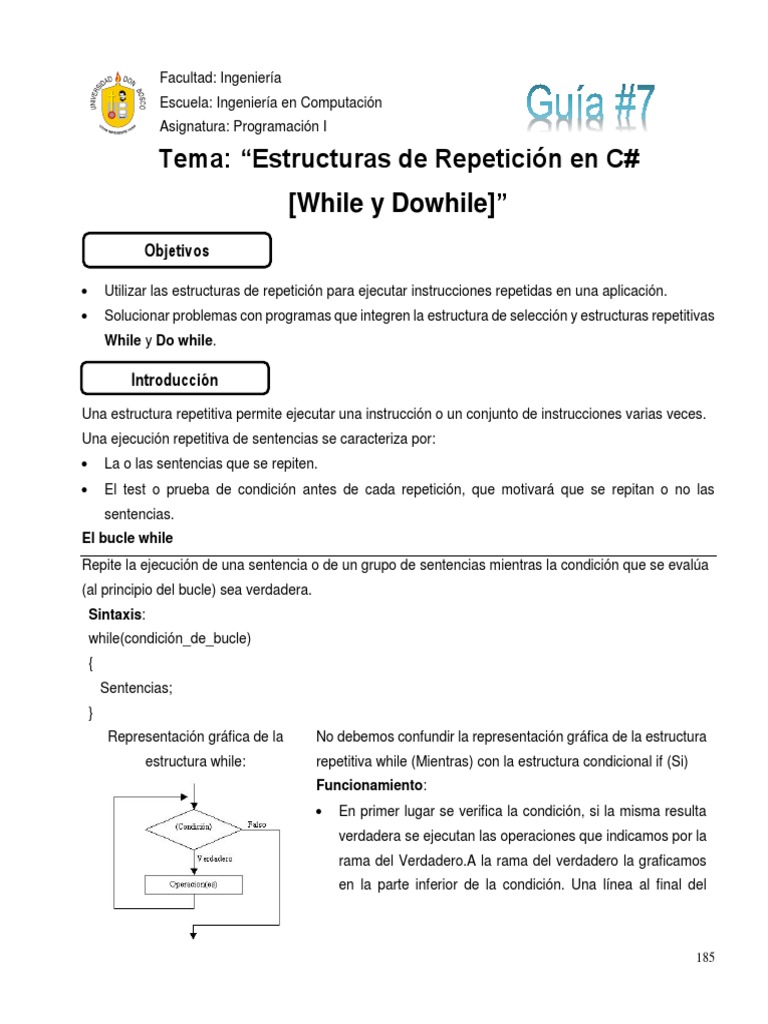 Guia 7 | PDF | C Sharp (lenguaje de programación) | Programación de ...