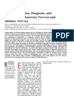 Initial Evaluation, Diagnosis, and Treatment of Anorexia Nervosa and Bulimia Nervosa