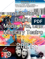 Catalogo DCD Arquitectura, Diseño Gráfico, Diseño y Moda, Arte, Música, Cine y Teatro 2021