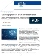 Enabling Optimised Brain Simulation For All: Ebrains