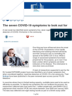 CORDIS - Article - 435211 The Seven Covid 19 Symptoms To Look Out For - en