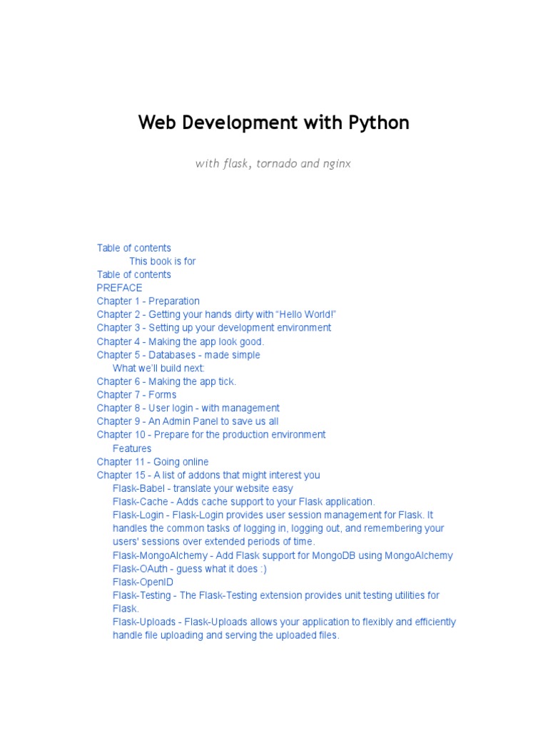 Id-11652 Web Python Flask | Download Free PDF | Information Technology ...