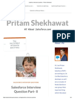 Pritam Shekhawat: Salesforce Interview Question Part-II