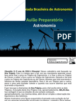 Aulão - Oba - Astronomia