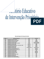 Lista de Escolas TEIP e de Autonomia