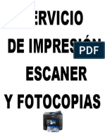 Servicio Impresion