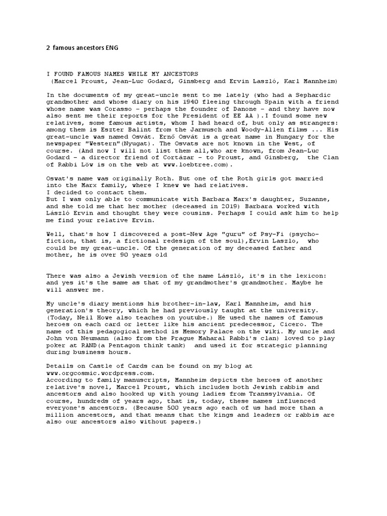 2 Famous Ancestors ENG | PDF