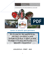 Plan de Asistencia Técnica Eibr 2015 Region Amazonas