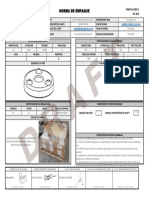 Packing Data Sheet