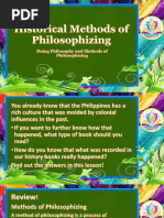 Lesson 5 - Historical Methods of Philosophizing