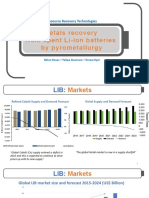 Metals Recovery From Spent Li-Ion Batteries by Pyrometallurgy