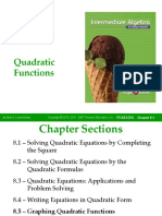 Quadratic Functions: Chapter 8-1