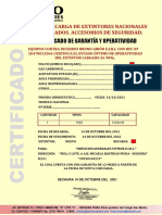 Certificados para Vitmor Eirl.