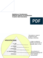 Definition and Aspects of Architecture