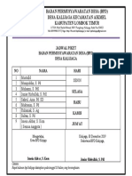 Jadwal Piket