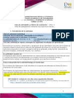 Guía de Actividades y Rúbrica de Evaluación - Unidad 2 - Tarea 3 - Vídeo de Autograbación Mediando Una Experiencia Literaria