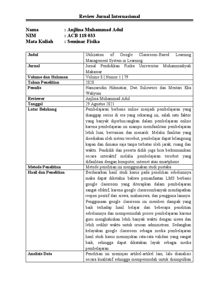 Review Jurnal | PDF | Karier & Perkembangan | Seni