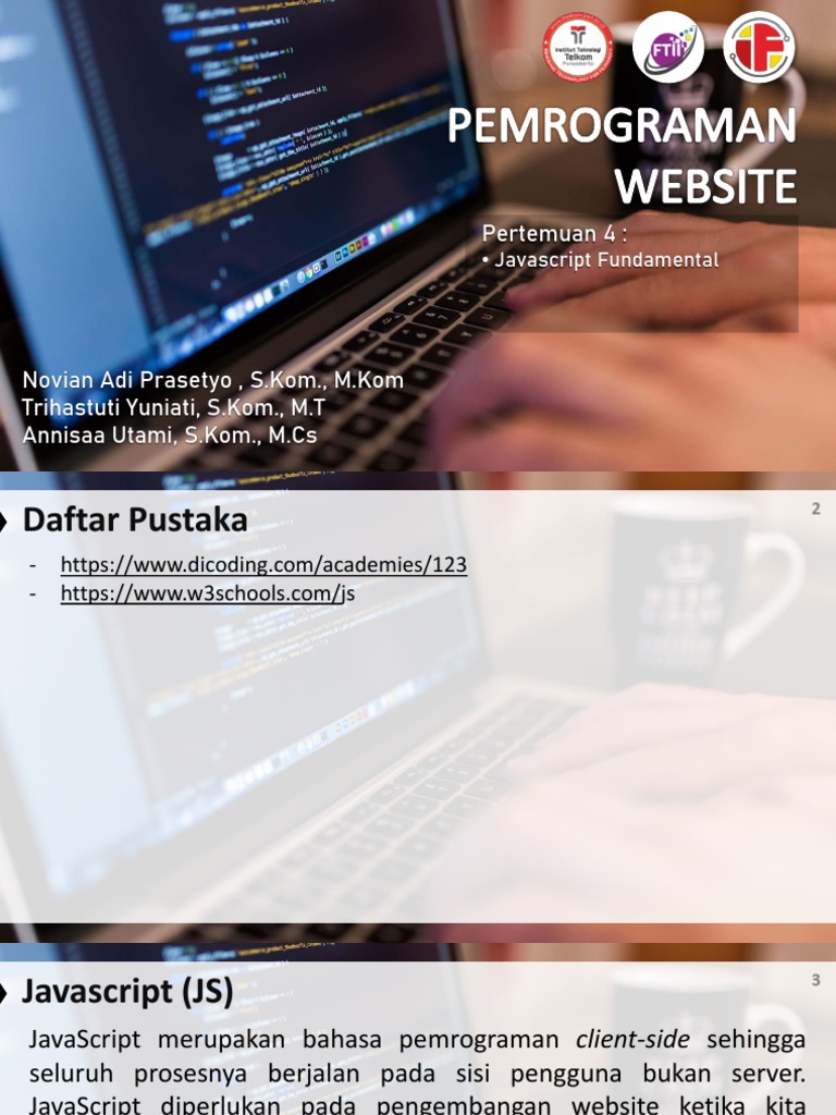 Pertemuan 4 - JS Fundamental | PDF | Komputer