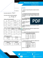 Medidas de Dispersión - Ejercicios Resueltos PDF