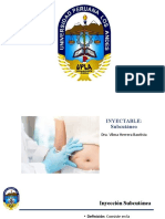 Inyección subcutánea: administración y procedimiento