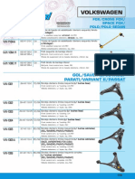 Volkswagen peças de suspensão e refrigeração para Gol/Saveiro/Voyage