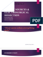 Energy Sources & Electrosurgical Dissection: DR Muhammad Zarin Associate Professor Surgical D Ward KTH