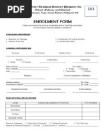 Enrolment Form: John Wesley Theological Seminary Philippines Inc. (School of Mission and Ministry)