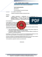 Aprobación informe valorización mantenimiento camino Churcampa