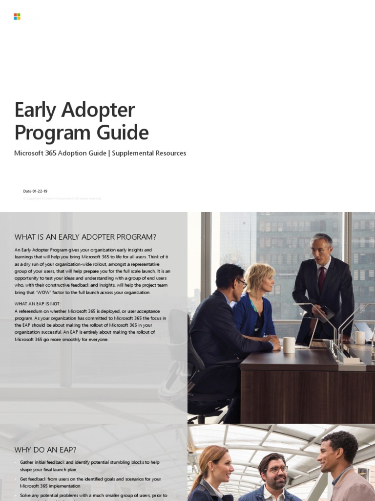 Adoption Guide Supplemental - Early Adoption Program Guide | PDF ...