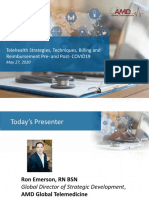 Telehealth Strategies, Techniques, Billing and Reimbursement Pre-And Post - COVID19