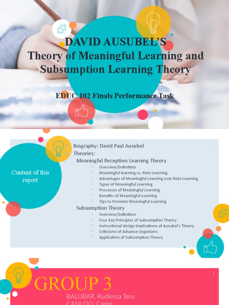 Theories of Meaningful Learning | PDF | Learning | Concept, image size:768x1024