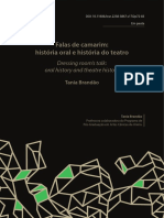 História oral e teatro: as falas dos camarins