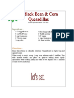 Recipe Black Bean As